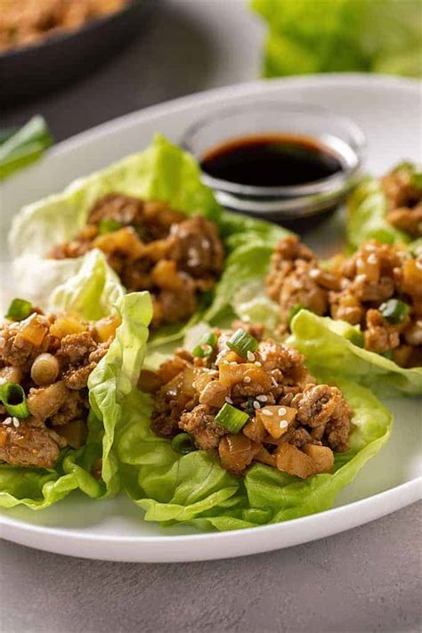 Asian Chicken Lettuce Wraps The Blond Cook