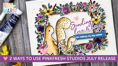 2 Ways To Use The Pinkfresh Studios July Release Youtube
