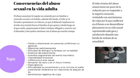 Consecuencias Del Abuso Sexual En La Vida Adulta By Miriam Valdes On Prezi