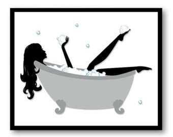 The artwork is printed on if you want the text please let us know in the notes to seller, otherwise she ships with no text. woman in clawfoot tub clipart 10 free Cliparts | Download ...