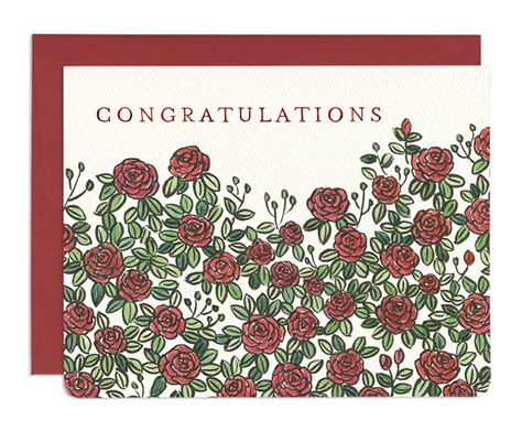 Rose Congratulations Card Congratulations Cards Greeting Cards