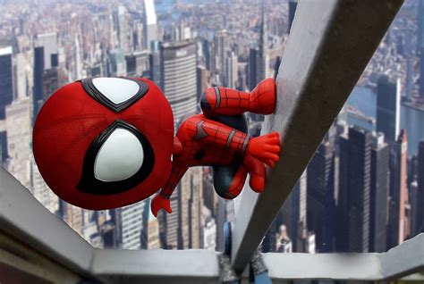 Hd Wallpaper Spiderman Marvel Spider Man Toy Buildings Building