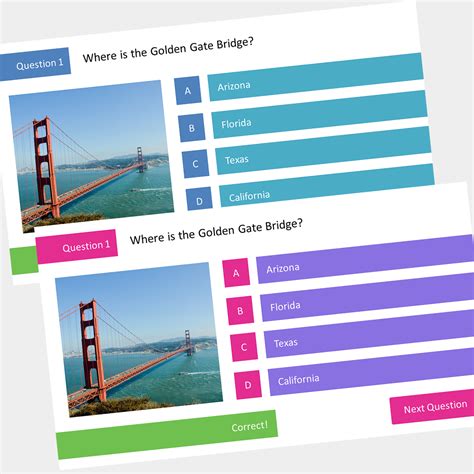 Powerpoint Interactive Multiple Choice Quiz Template