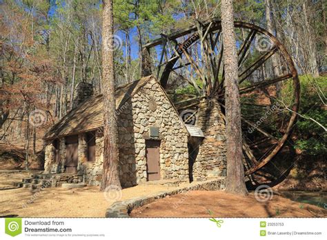 Historic 1930 Georgia Grist Mill Stock Image Image Of