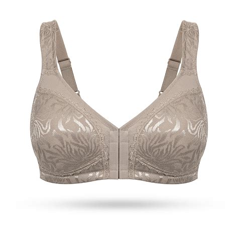 Wingslove Womens Front Closure Minimizer Full Coverage Bra Wirefree
