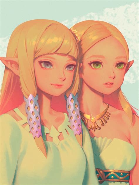 Princess Zelda Princess Zelda And Princess Zelda The Legend Of Zelda