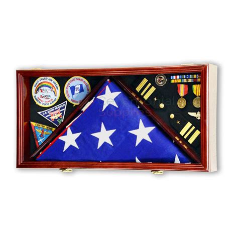 Military Flag And Decorations Display Case Ceremonial Groundbreaking