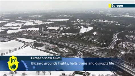 Spring Snow Brings European To A Standstill Snow Grounds Flights And