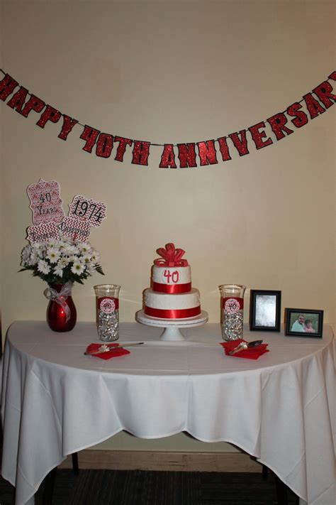 A Memorable Milestone Th Wedding Anniversary Decorations For A Special Couple