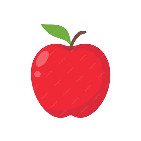 Premium Vector Red Apple Vector Healthy Sweet Fruit