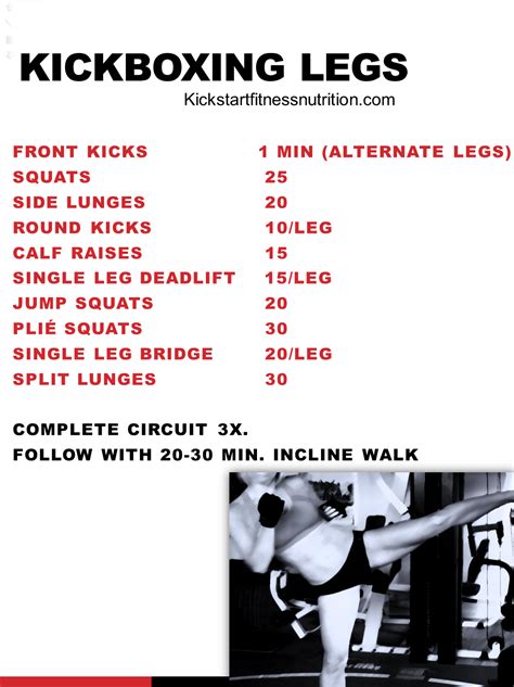 Kickstart Workouts Kickboxing Legs Fitness And Health