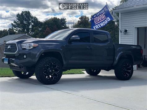 2018 Toyota Tacoma Wheel Offset Aggressive 1 Outside Fender Leveling