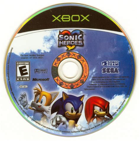 Sonic Heroes Cover Or Packaging Material Mobygames
