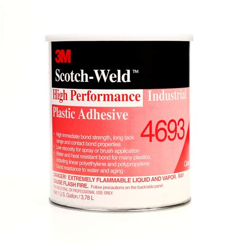 3m High Performance Industrial Plastic Adhesive 4693 Light Amber 1