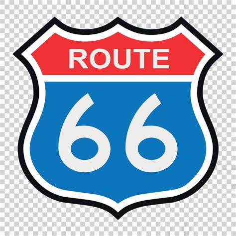 Us Route 66 Sign 10993265 Vector Art At Vecteezy