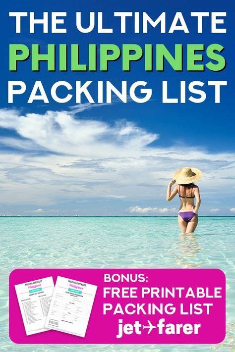 The Ultimate Philippines Packing List 33 Essential Items For Philippines Travel Philippines