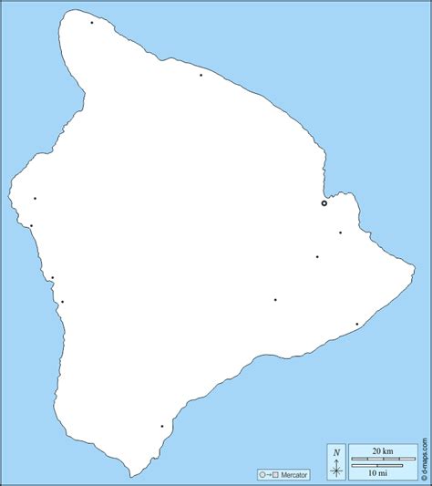 Blank Map Of Oahu