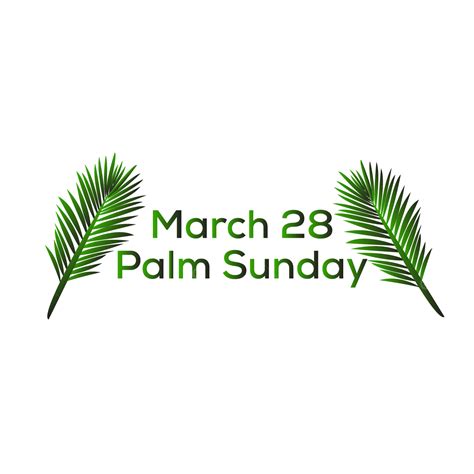 Palm Sunday Vector Png Images Christian Palm Sunday Design March 28