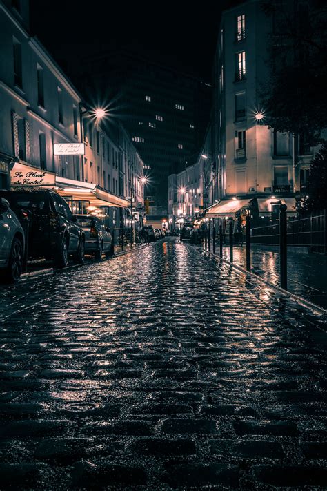 Rain In Paris Rainy City Paris Streets At Night Streets At Night