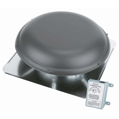 Air Vent 1500 Cfm Weatherwood Galvanized Steel Electric Power Roof Vent