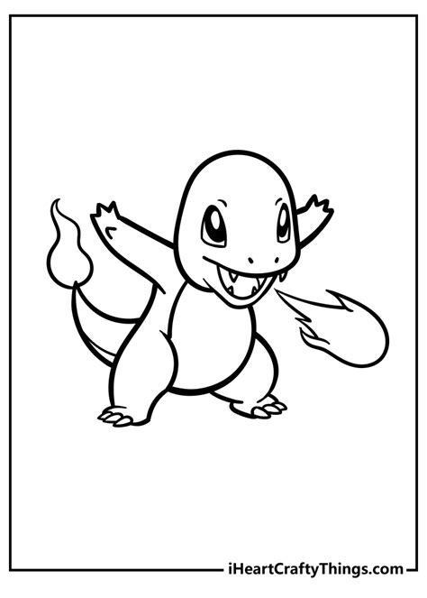 Printable Charmander Coloring Pages Updated 2023