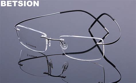 Pure Titanium Flexible Rimless Reading Glasses Unisex 75 100 125 150 175 200 225 250