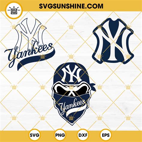 Ny Yankees Logo Svg Bundle Ny Logo Svg New York Yankees Skull Svg