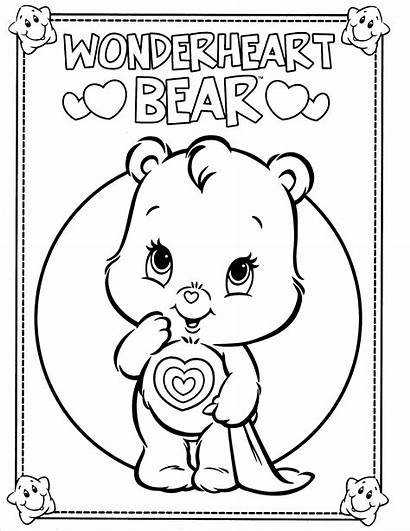 Coloring Bears Bear Care Pages Printable Carebear