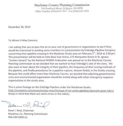 Planning Committee Letter Tc350