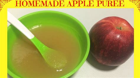 How To Make Homemade Apple Puree Baby Food Starting From 6 Months