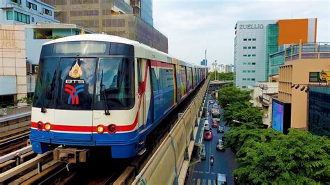 Bts Skytrain Bangkok Thailand 4k 2023 Youtube