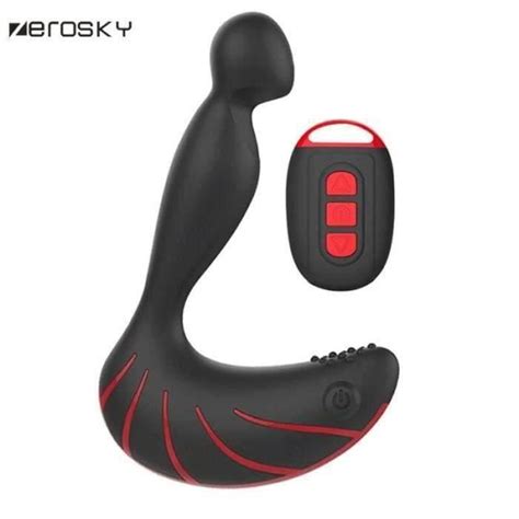 Zerosky Anal Sex Toys Pour Hommes Prostate Massage Usb Charge 360 Degrés Rotation Sans Fil
