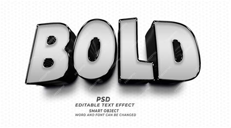 Premium Psd Bold 3d Editable Text Effect Photoshop Template Psd Style
