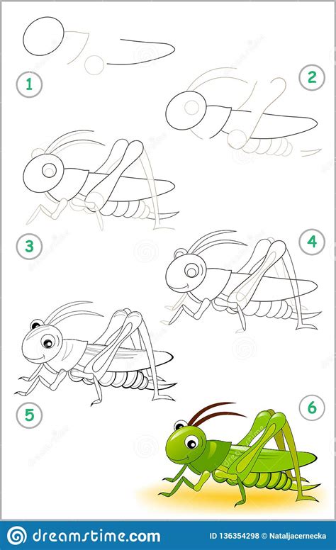 Educational Page For Kids Shows How To Learn Step By Step To Draw A