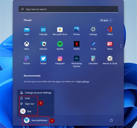 Where Is The Lock Sign Out And Switch User Options On Windows 11