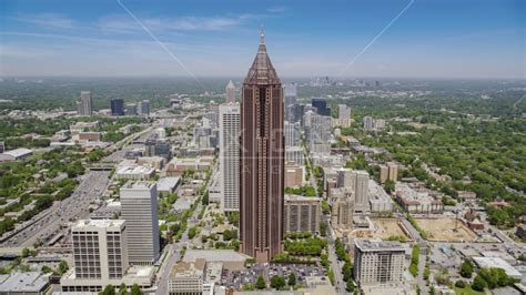 Bank Of America Plaza Midtown Atlanta Georgia Aerial Stock Photo Ax36