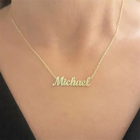 Custom Name Necklace Modern Name Necklace Family Necklace Custom Necklace Personalized