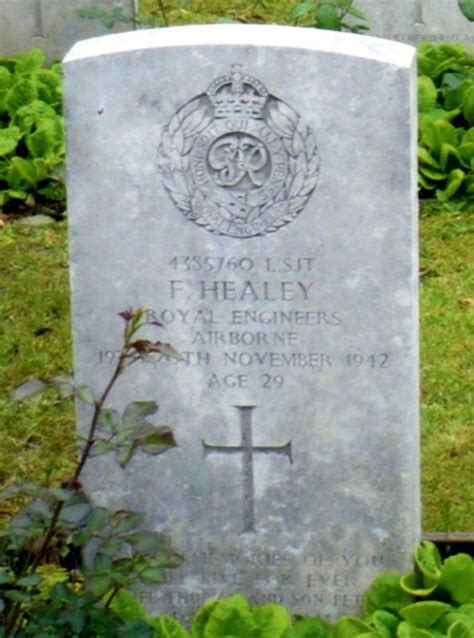 Headstone Of Lance Sergeant Frederick Healey Eiganes Churchyard