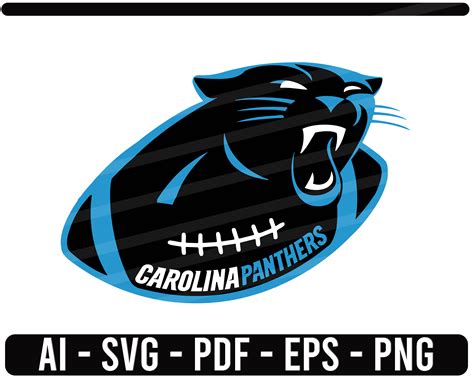 Carolina Panthers Svg Nfl Sports Logo Football Cut File For Etsy