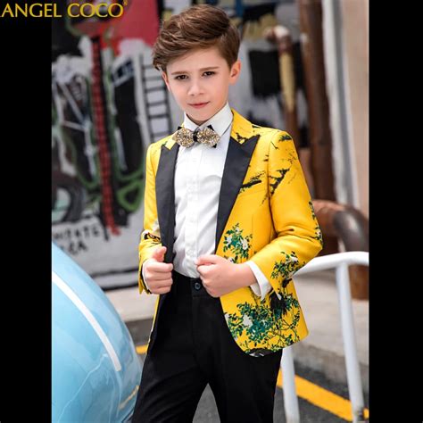 Boys Suits For Weddings Kids Suit Sets Childrens Clothing Blazer