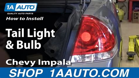 How To Install Replace Change Tail Light And Bulb 2006 12 Chevy Impala