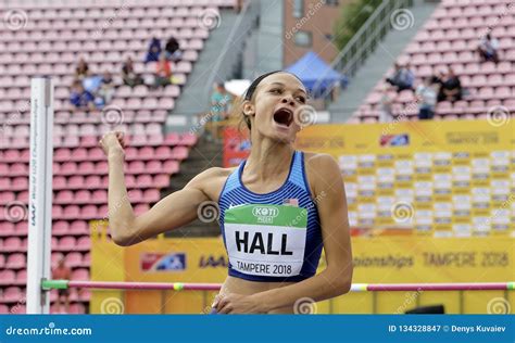 Anna Hall Usa American Track And Field Athlete On Heptathlon Event In