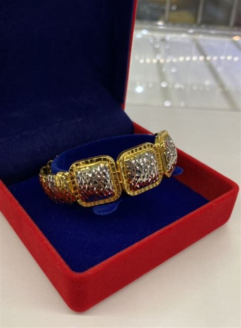 Beli gelang emas online berkualitas dengan harga murah terbaru 2021 di tokopedia! RANTAI TANGAN PULUT DAKAP BISKUT TAWAR (III)