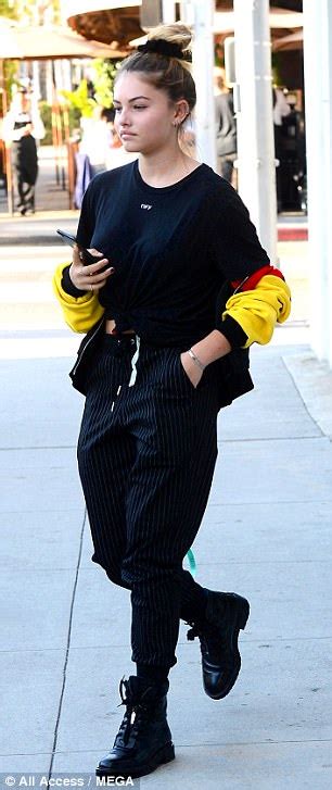 Thylane Blondeau Lunches In La After Love Magazine Shoot Daily Mail Online