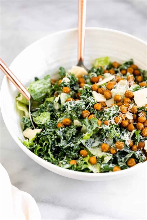 Vegan Kale Caesar Salad Eat With Clarity
