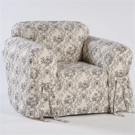 Classic Slipcovers Toile Print Armchair Slipcover And Reviews Wayfair
