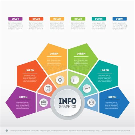 Business Presentation Or Infographic Examples With 6 Options Vector