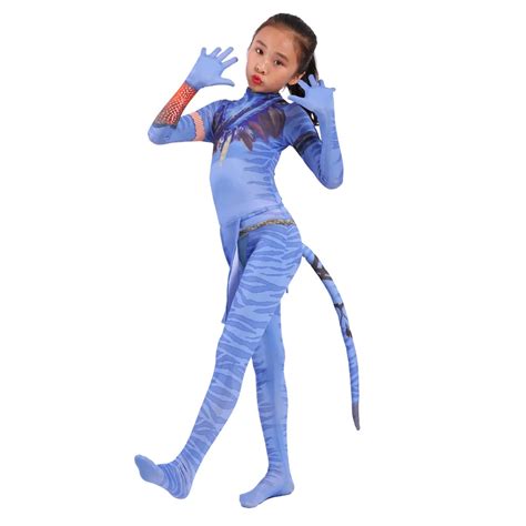 Avatar 2 Jumpsuit Costume For Kids