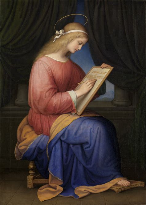 Mary Writing The Magnificat Marie Ellenrieder Artwork On Useum