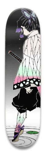 Shinobu Demon Slayer Park Skateboard 9 X 34 Designed By Ahegao Sensei